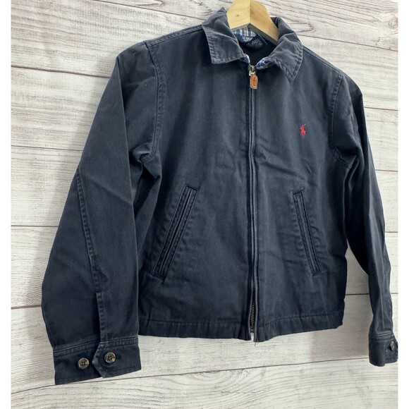 Boy’s/Kid’s Vintage Polo Ralph Lauren Full Zip Basic Jacket Size 8/10 - Picture 3 of 12